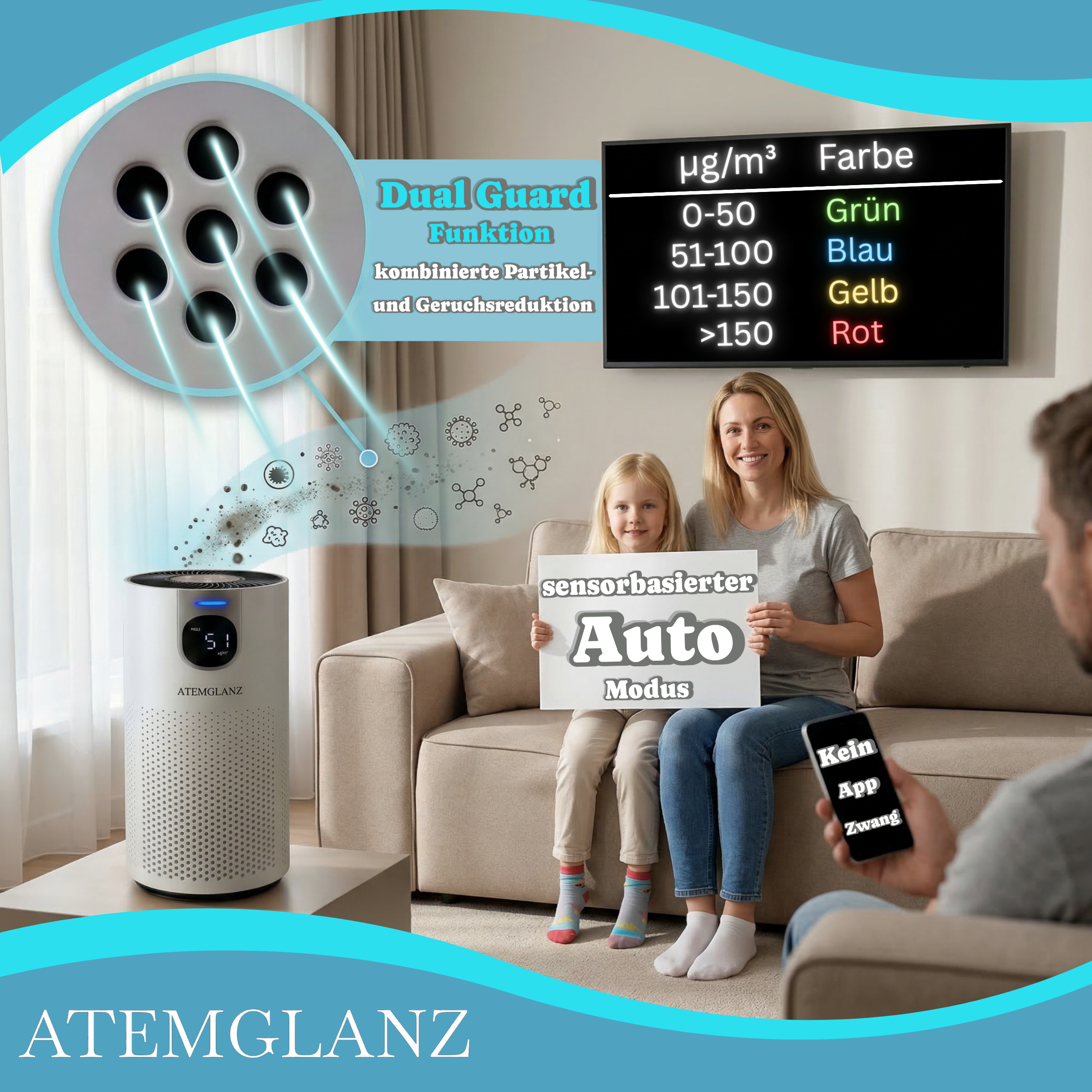 Atemglanz Pura Luftreiniger